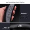 Premium Genuine Leather Steering Wheel Cover for Modern Cars: Mistra, Tucson, Santa Fe, Reina, IX35, IX25, Elantra, Langdong