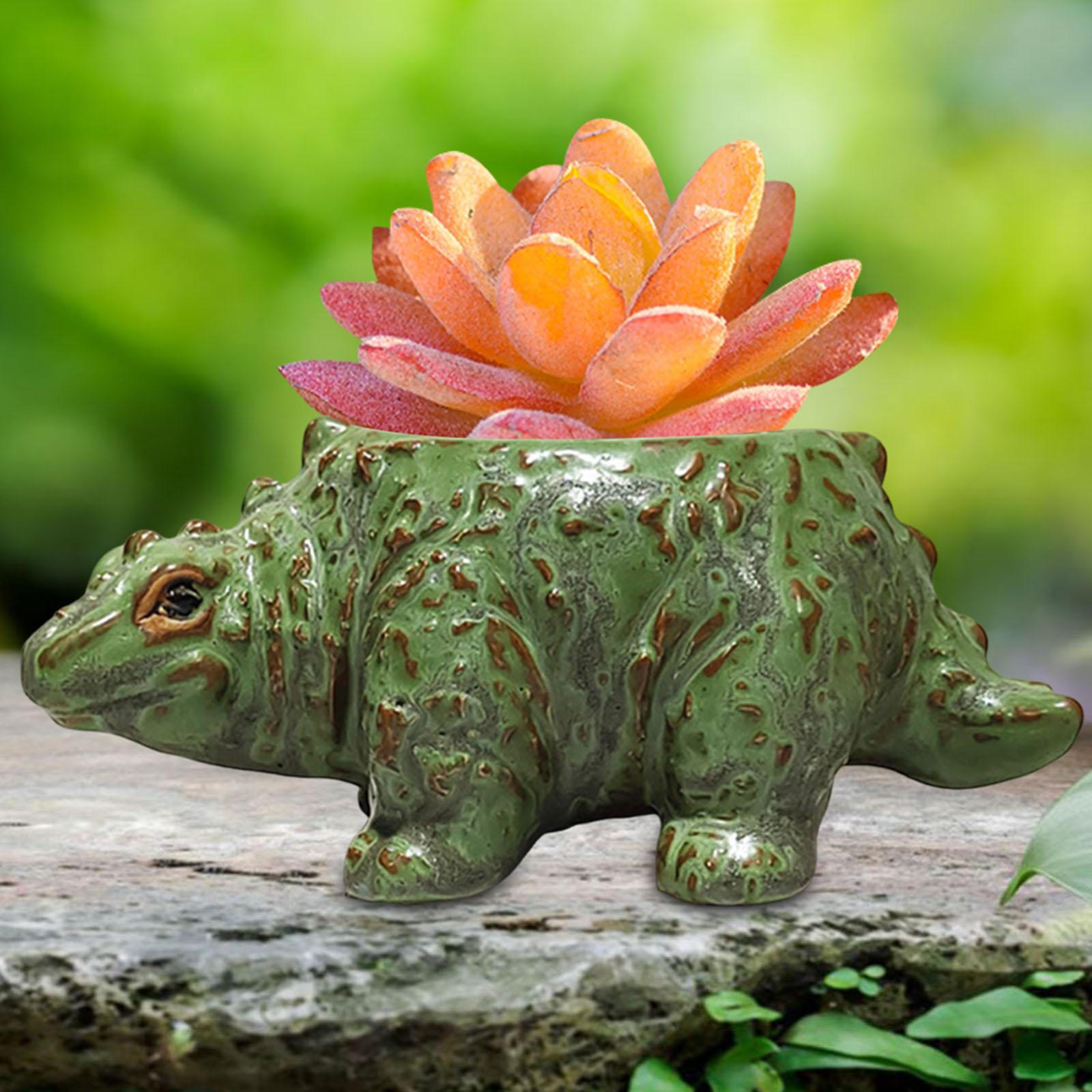 TMISHION pot de fleur de dinosaure Dinosaure Animal Pot de Fleur Cactus