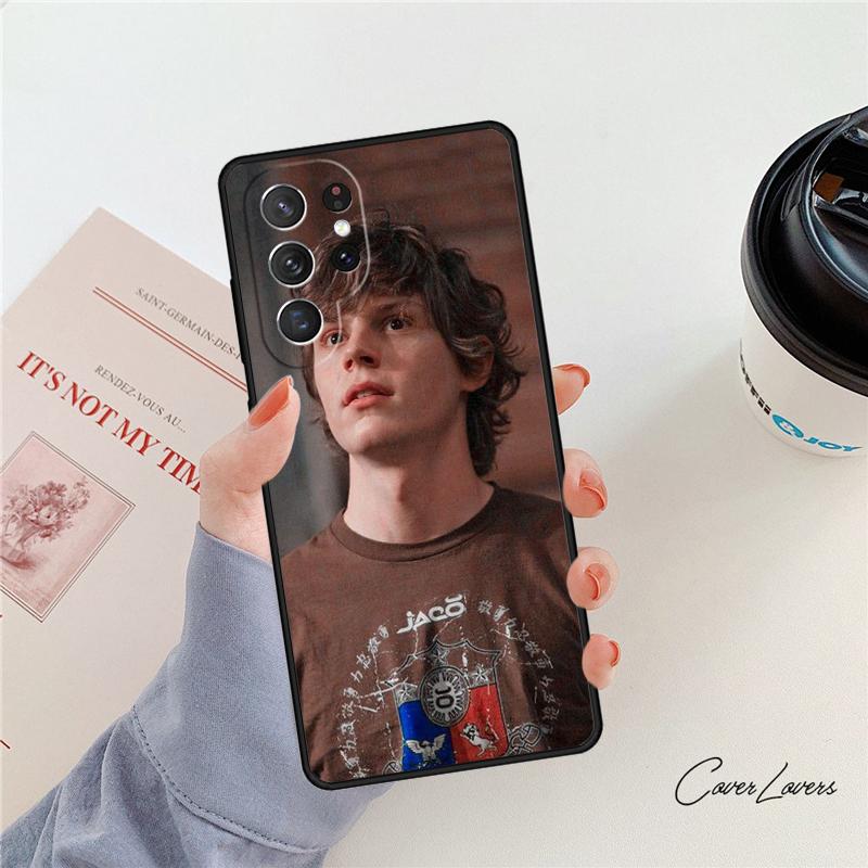 Evan Peters Phone Case For Samsung Galaxy S24 S25 S23 S22 Ultra Note 10 20 Plus S20 S21 FE Cover