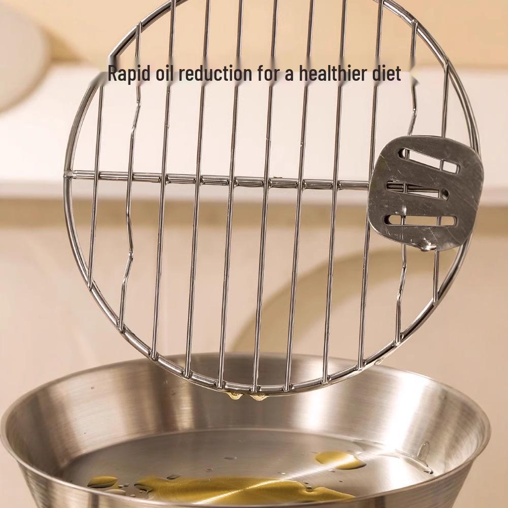 304 Stainless Steel Skewer Rack & Baking Pan for Air Fryer/Oven