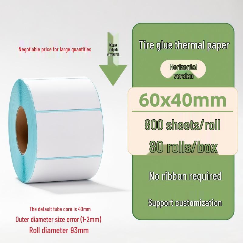 Samoprzylepne etykiety termiczne na kody kreskowe 100×150 mm - Trwałe i wodoodporne do logistyki