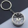 Gold Silver Black Car Wheel Keychain with Laser Logo: A Stylish Metal Accessory