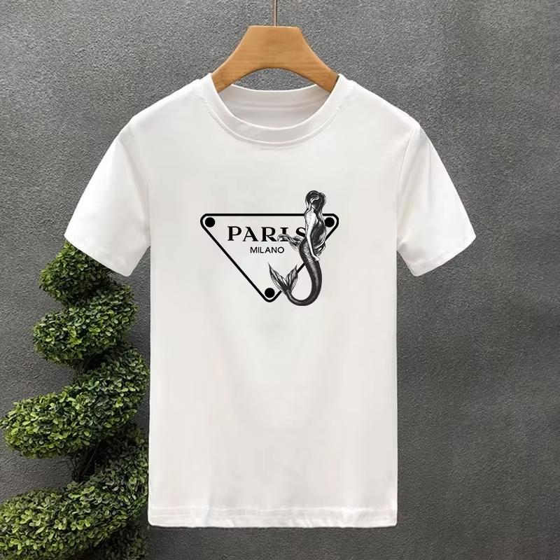 2026 Triangle Letter Graphic Tshirt Unisex Unisex Casual Cotton Oneck Short Sleeve Fashion Chest Print Streetwear Daily Tee Tops