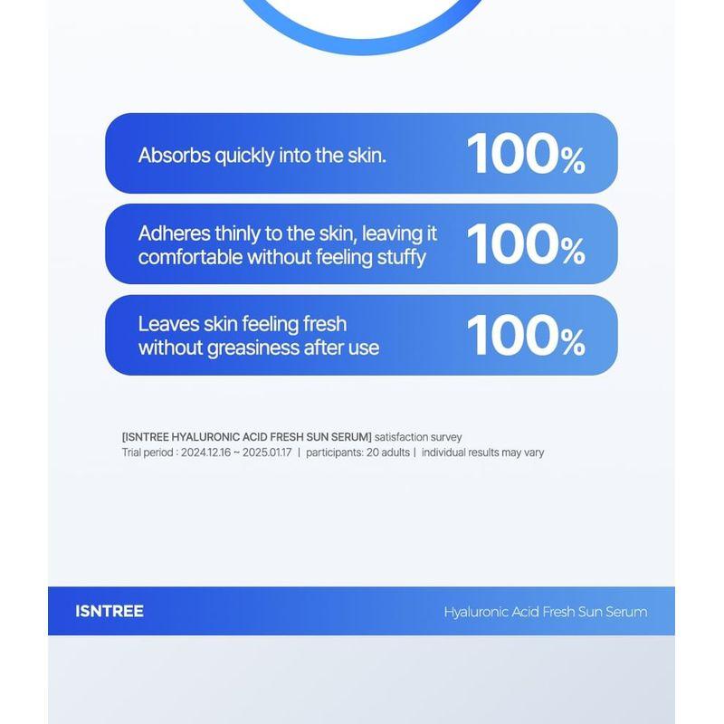 Isntree - Hyaluronic Acid Fresh Sun Serum