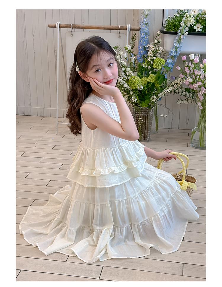 Girls' sleeveless dress summer 2026 new style children's Korean style western-style fashionable girls' summer dress cotton skirt