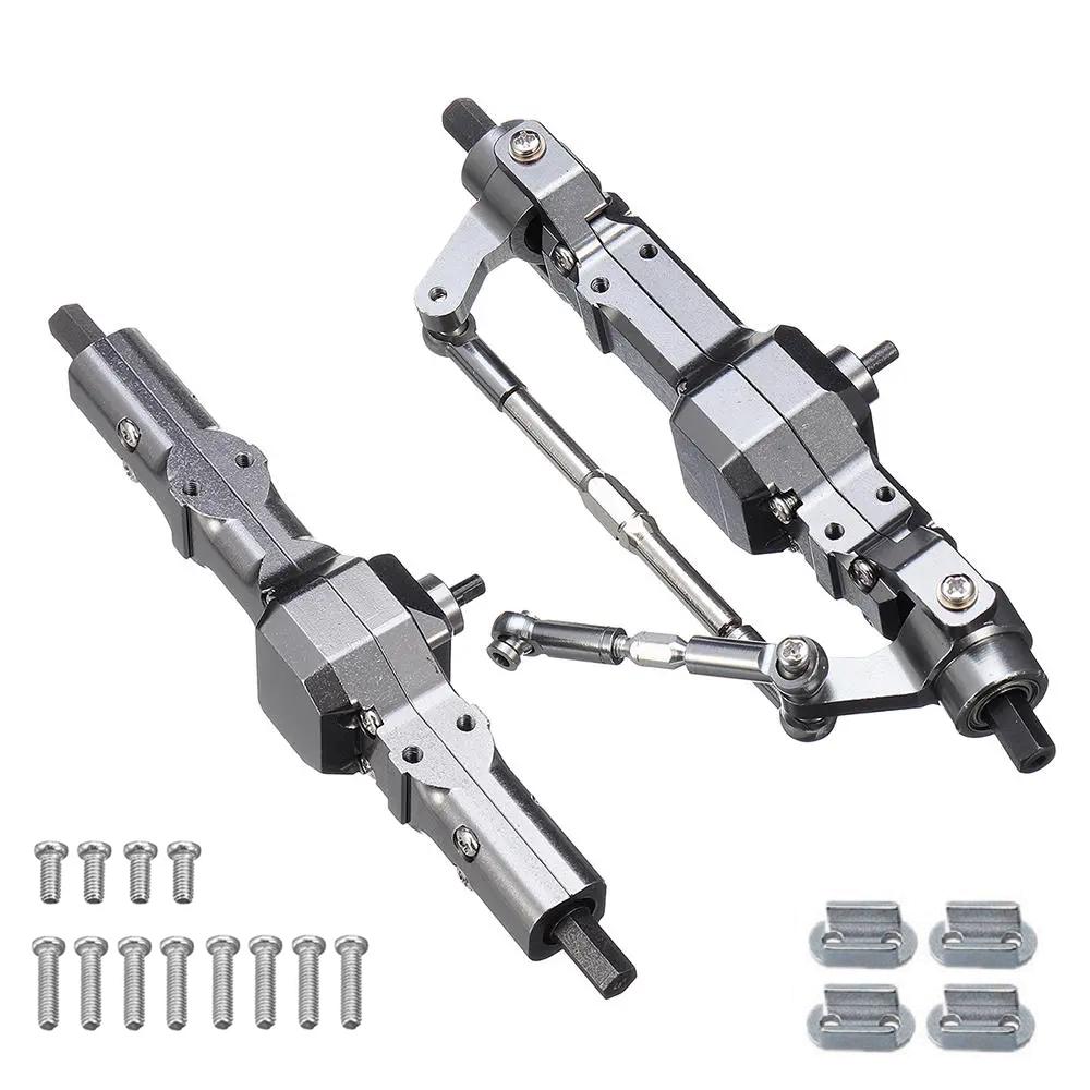 WPL Metal Front and Rear Axle Set for WPL C14 C24 C34 C44 B14 B24 1/16 RC Car Upgrades Parts Accessories