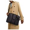 Coach 40 Zipper Closure Brand Print Coated Canvas Laptop Bag Large Size Women's Charcoal