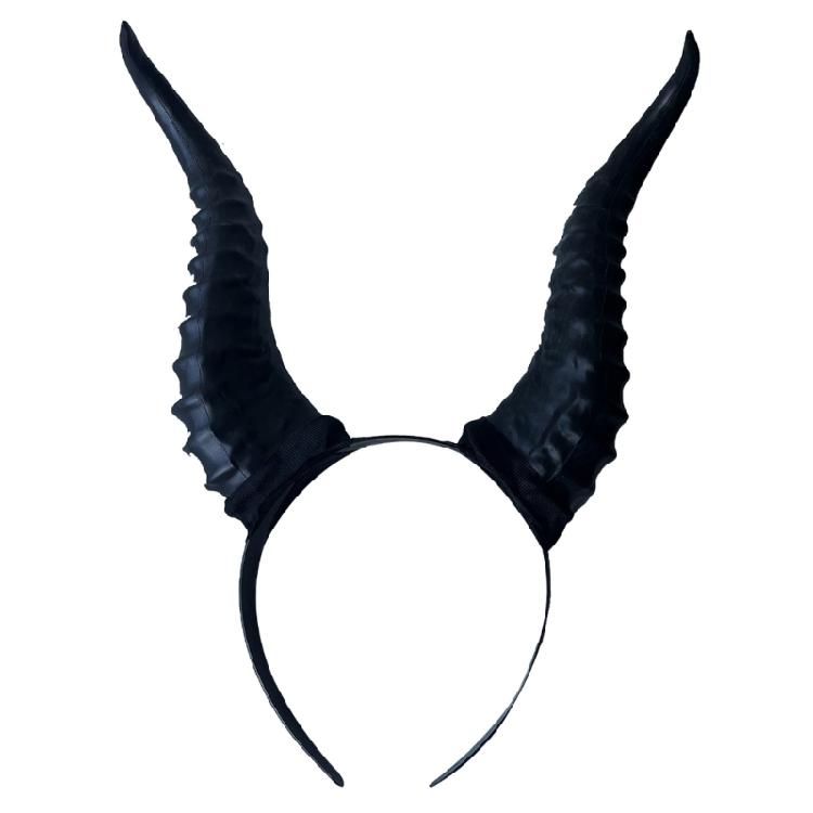 Halloween Cosplay Devil Horns Masquerade Props Soft Comfortable Headband Unisex Headgear for Themed Gatherings