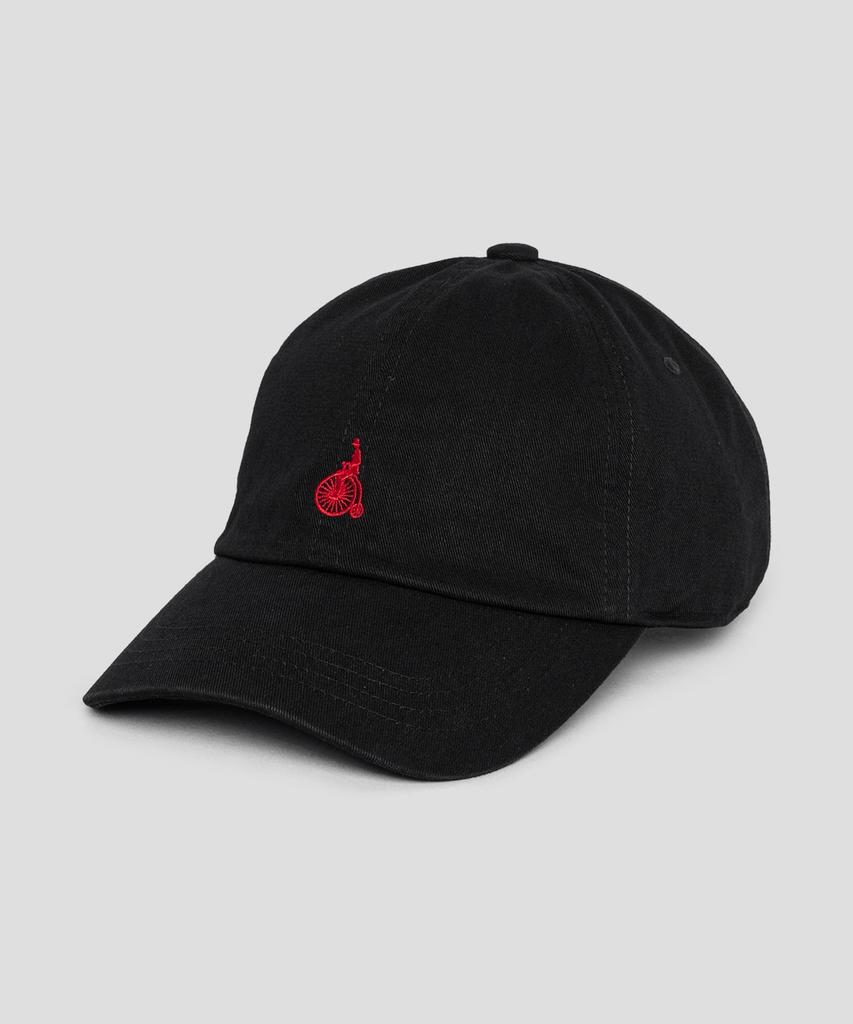 Binpolaegseseoli Cotton Twill Logo Washed Ball Cap - Black