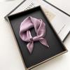 Lightweight Silk Scarf Women 53x53cm Pure Color Square Neck Elegant Minimalist Accessory