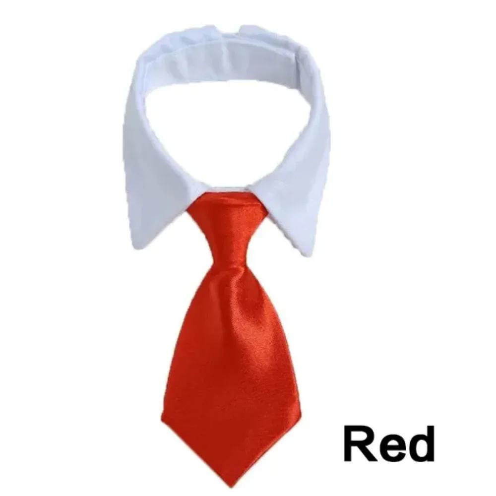 

Pet Puppy Bow Tie Necktie - Adjustable Formal Dog Collar for Small Dogs and Cats, Puppy Grooming Costume Accessories S червоний