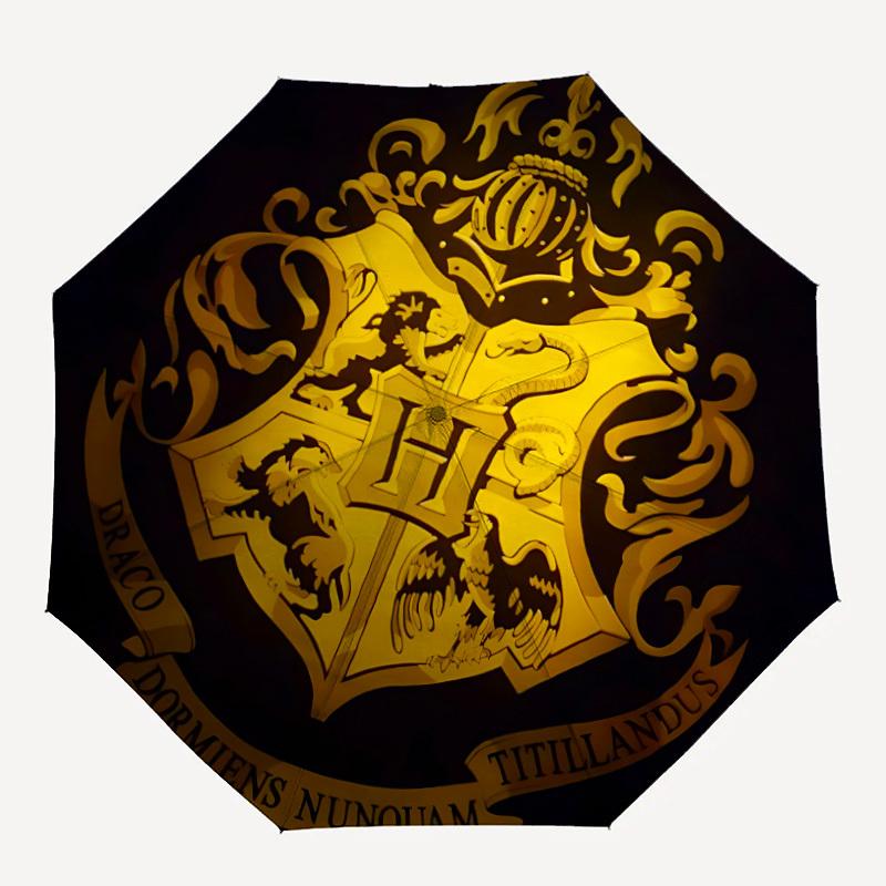 

1pc Hogwarts Crest Automatic Open/close, Portable Folding Umbrella for Women & Men,Compact Parasol,, Durable Frame yy250809198