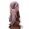 Fashion Pearl Tassel Diamond Hijab Rhinestone Square Pearl Tassel Scarf Full Sky Thin Veil Veil Bandana Women Headwear