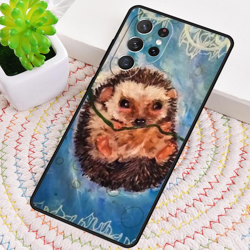 Süße kleine Igel Handyhülle für Samsung Galaxy note 10 pro S26 Ultra S23 S24 FE S25 S21 S22 PLUS stoßfeste Hülle