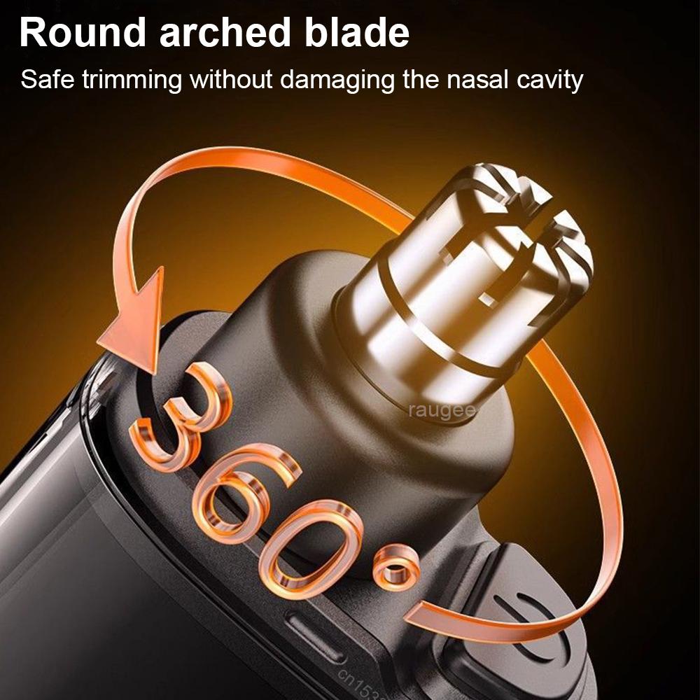 Elektrischer Nasenhaartrimmer Tragbarer Mini-Nasenhaarentferner für Männer USB Wiederaufladbarer Trimmer für Nase und Ohren Mini-Haarschneider