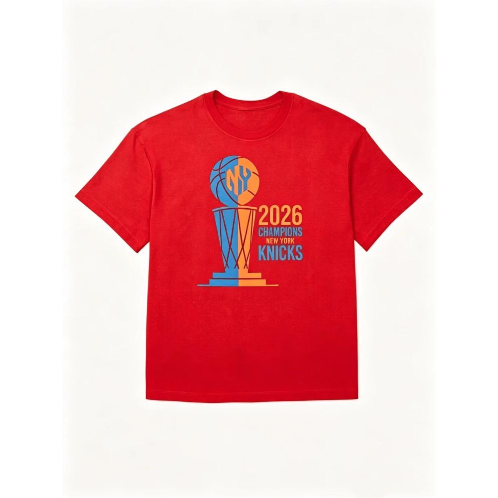 2026 NY Knicks Champions New York Knicks Finals Collection Fans T-Shirt Summer New Men Women Cotton Oversized Unisex Harajuku High Quality