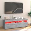 Vidaxl Szafka Pod Tv Z Led, Szary Dąb Sonoma, 120X35X40 Cm