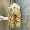 Sweet Big Wavy Hair Wig - Girl's Air Bangs Full Head Covering Wig - Daily Wear or Anime Cosplay Wig