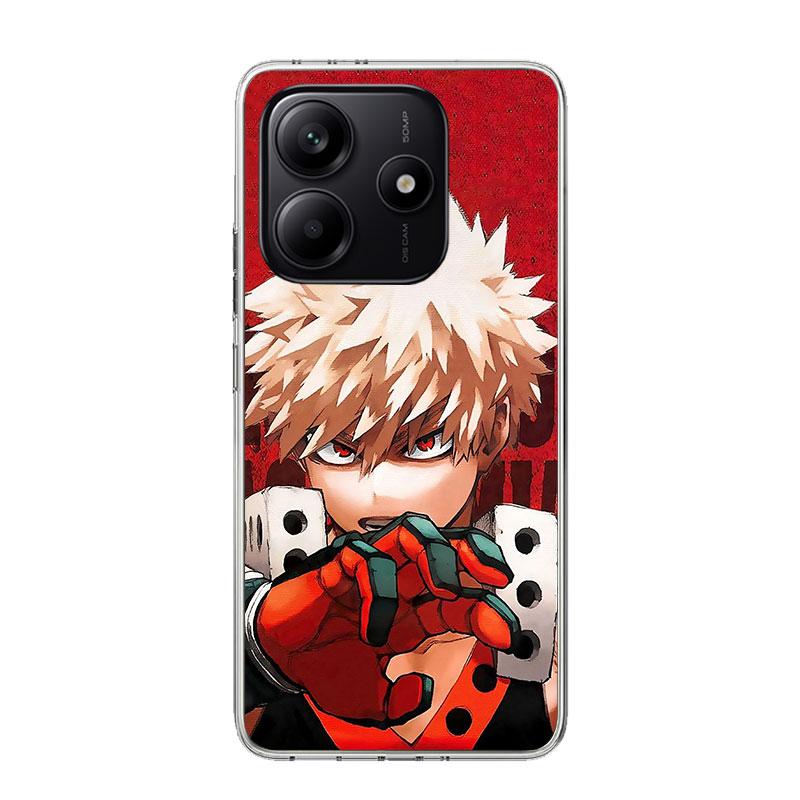 Bakugou Katsuki MHA My Hero Phone Case For Xiaomi Redmi Note 14 13 14S 12S 12 11S 11T 11E Pro Plus 10S 10 9S 9 Art Customized Co