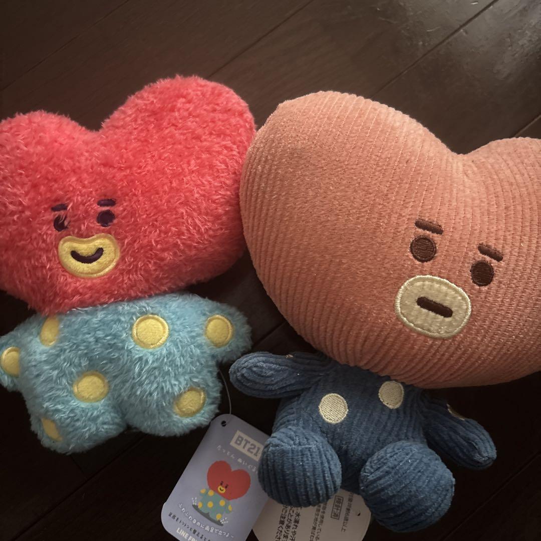 

[Б/У] Мягкие игрушки BT21 TATA (2 куска) с бирками