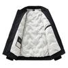 Mens Winter Down Jacket 90% White Duck Warm Puffer Coat With Baseball Collar Anti-Wrinkle Loose Fit