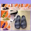 Cute And Comfortable Thick Sole Slippers For Women In Pink Purple Light Green Beige Black And Dark Blue