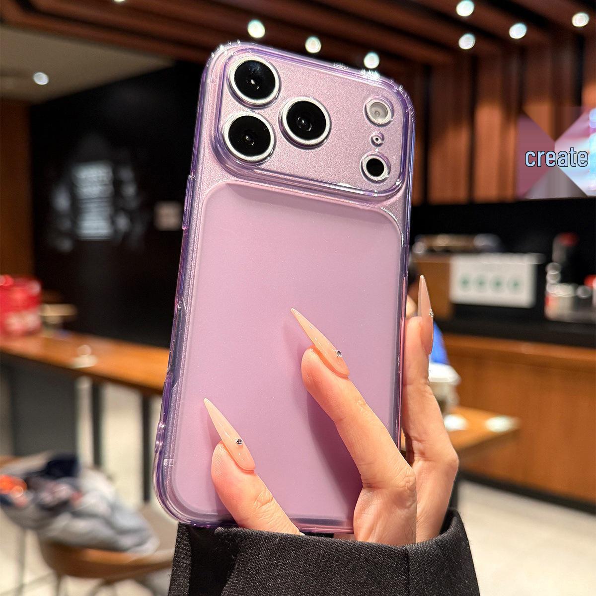 

Apple 17 Pro Max/16 Pro Simple Ultra-Thin Phone Case with High-End Feel and 16 Lens Compatibility iPhone 13 Pro Max
