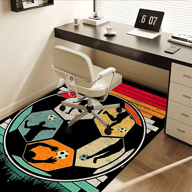 Soccer Chair Mat Office Carpet: Oversized Rug for Home Decor, Sofa Carpet, Desk Mat Perfect Gift for Office and Living Room