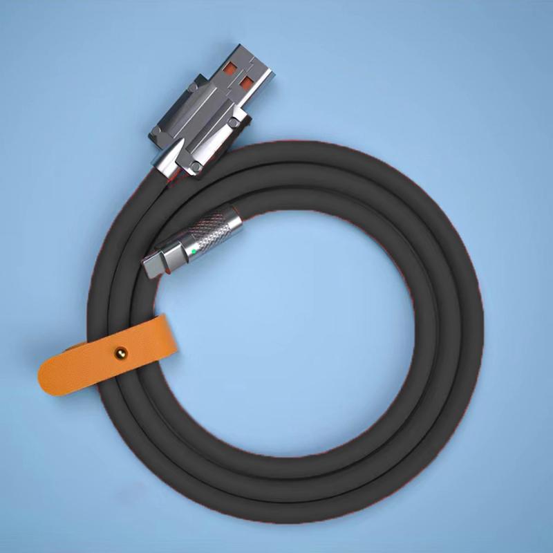 120W 6A TypeC Super Fast Charge Liquid Silicone Cable Quick Charge USB Cable For Xiaomi Huawei Samsung Pixel USB Bold Data Line