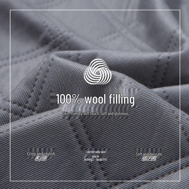Hodo Men's Autumn/Winter Wool-Filled Thermal Shirt