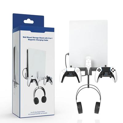 Duvara Monte Braket, Kulaklık Saklama Braketi, Oyun Konsolu Braketi, PS5 Konsolu için PlayStation 5 Aksesuarları