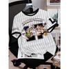 Boy's Women's Cartoon Rabbit Print Short Sleeve 3d Print Summer Cute Sport Tops Parent-child Men's Women's T-shirt