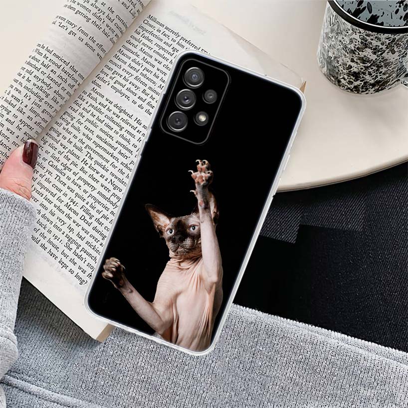 

Lavaza Sphynx Sphinx Cat Phone Case for Samsung Galaxy A17 A16 A15 A14 A13 A57 A56 A55 A54 A53 A37 A36 A35 A34 A33 A26 A25 A24 A Samsung A13