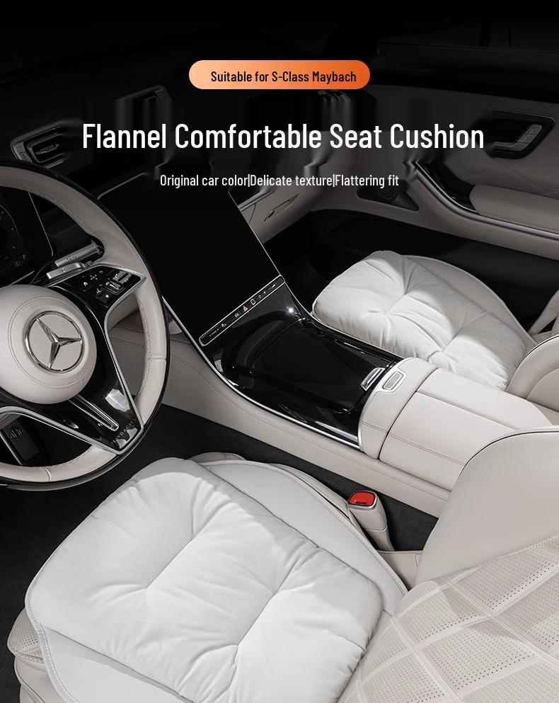 High-End Plush Heated Car Seat Cushion for Autumn and Winter