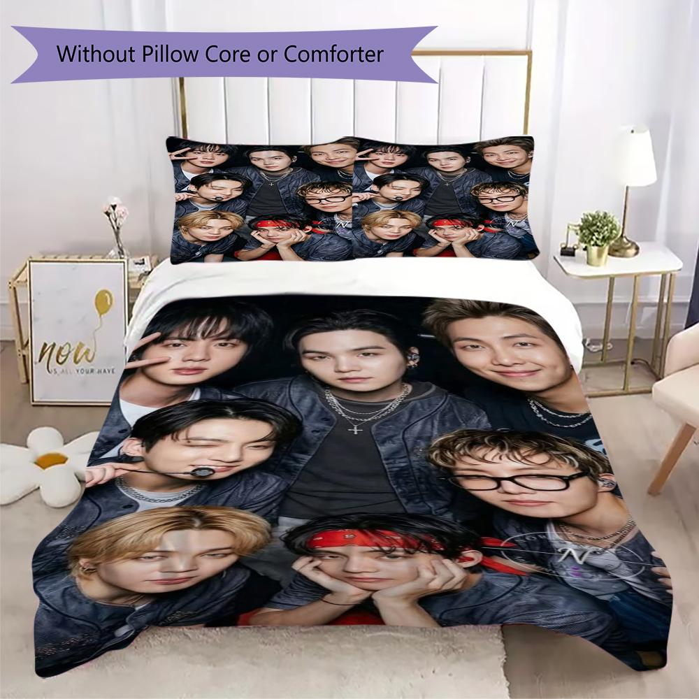 Sunset Love Heart Threepiece Set 1 Duvet Cover 2 Pillowcase Without Core Without Core Bedding Set Duvet Cover And Pillowcase