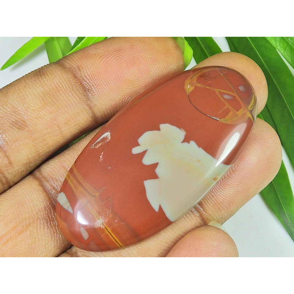 26X51X06MM Natural Noreena Jasper Oval Shape Cabochon Loose Gemstone 72Cts. SK-3576
