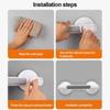 Useful Plastic Suction Cup Handles Anti-Slip Bath Safety Support Handles No Drilling Required Bath Safety Grab Bars Shower