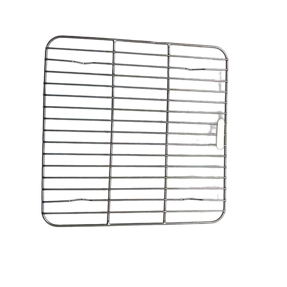 Stainless Steel Semi-Circular Oil Draining and Cooling Rack with Feet for Baking and Barbecue