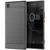Funda de silicona a prueba de golpes para Sony Xperia XA1 Plus XA1+, funda de fibra de carbono para Sony XA1 Plus, carcasa trasera.