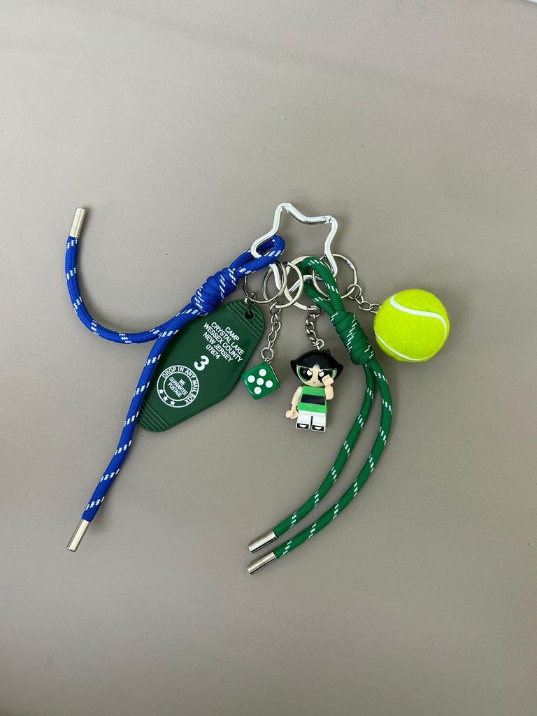 Miu Dachshund Cartoon Keychain: Trendy DIY Personalized Rope Charm Pendant