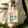 Personal Color Palette 2Pcs Keychain Pendant, Clear Acrylic Season Analysis Swatches Spring Summer Fall Winter Colors Keychain, Card, Gifts