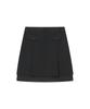 Miseki Seoul Layered Pleats Midi Skirt Black