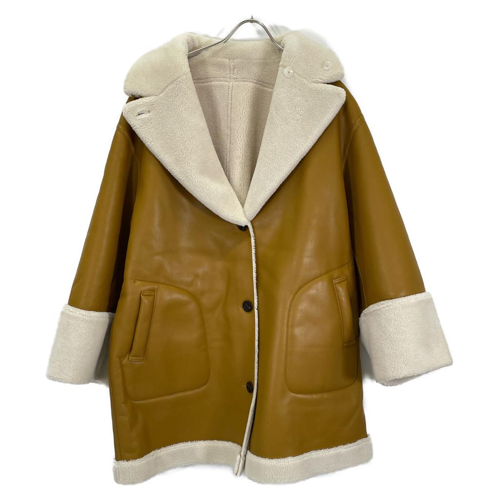 ETRE TOKYO 1221500016 Blue Faux Mouton Reversible Jacket Jacket M BrownUsed