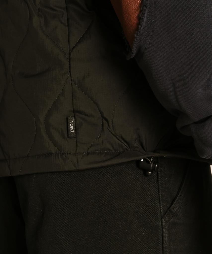 Schott xTAION X TAION INNER DOWN VEST, Men's, Size M, 010, Black, 782-5253002