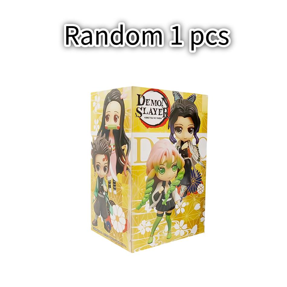 

8Pcs New Anime Figures Tanjiro Kamado Nezuko Q Version Action Model Pvc Desktop Statue Ornament Collection Toy Gift