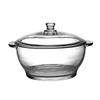 Clear Glass Casserole Bowl for Microwave Reheating, Soup Service, Porridge Serving, and Regular Kitchen Use Daily