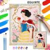 Snow White Oil Painting by Numbers Art Kit. Handmade Diy Painting Home Decoration Gifts