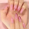 Gush Beauty Press On Nails | Reusable Nail Extensions | Artificial Fake Nails Set | For Women (Weekend - Long Coffin)