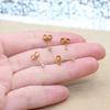 Super Mini 1,5 MM 2 MM Cyrkonie Stal Nierdzewna Kolczyki Sztyfty z Zapięciem Wciskany Dla Mężczyzn Kobiet 2 Szt Delikatna Biżuteria