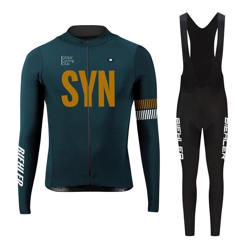 2026 Autumn Breathable Suit Cycling Suit Fashionable Men s Autumn and Winter Bicycle Long-sleeved Cycling Suit XS
